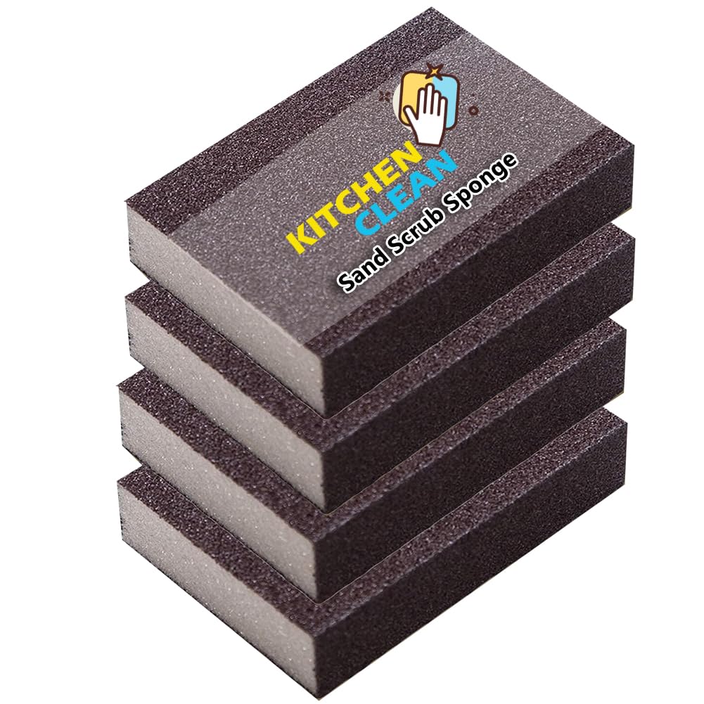 See full amazon price history chart for Kitchen Clean ™ Multipurpose Sand Scrub Sponge Pads | Cleaning Scrubber for Dishes, Bathroom, Toilet, Floor | Strong Deep Stain Cleaning | Burnt Vessel Tough Stain Cleaning Sand Sponge (Pack of 4) Kitchen Clean ™ Multipurpose Sand Scrub Sponge Pads | Cleaning Scrubber for Dishes, Bathroom, Toilet, Floor | Strong Deep Stain Cleaning | Burnt Vessel Tough Stain Cleaning Sand Sponge (Pack of 4) (B0D7J7XV1G) Amazon Price History, Amazon Price Tracker