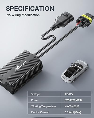 Miniatura 9 de Nilight 9004HB1 LED CANbus Decodificador  Arnés antiparpadeo sin errores Condensador de resistencia para bombilla LED para faros delanteros, paquete