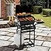 Feasto 2 Burner Propane Gas Grill with 26,500 BTUs Output, Porcelain-Enamel Main Body and Lid, Propane BBQ Grill with Warming Rack & Side Tables for Patio, Backyard, Poolside Gatherings