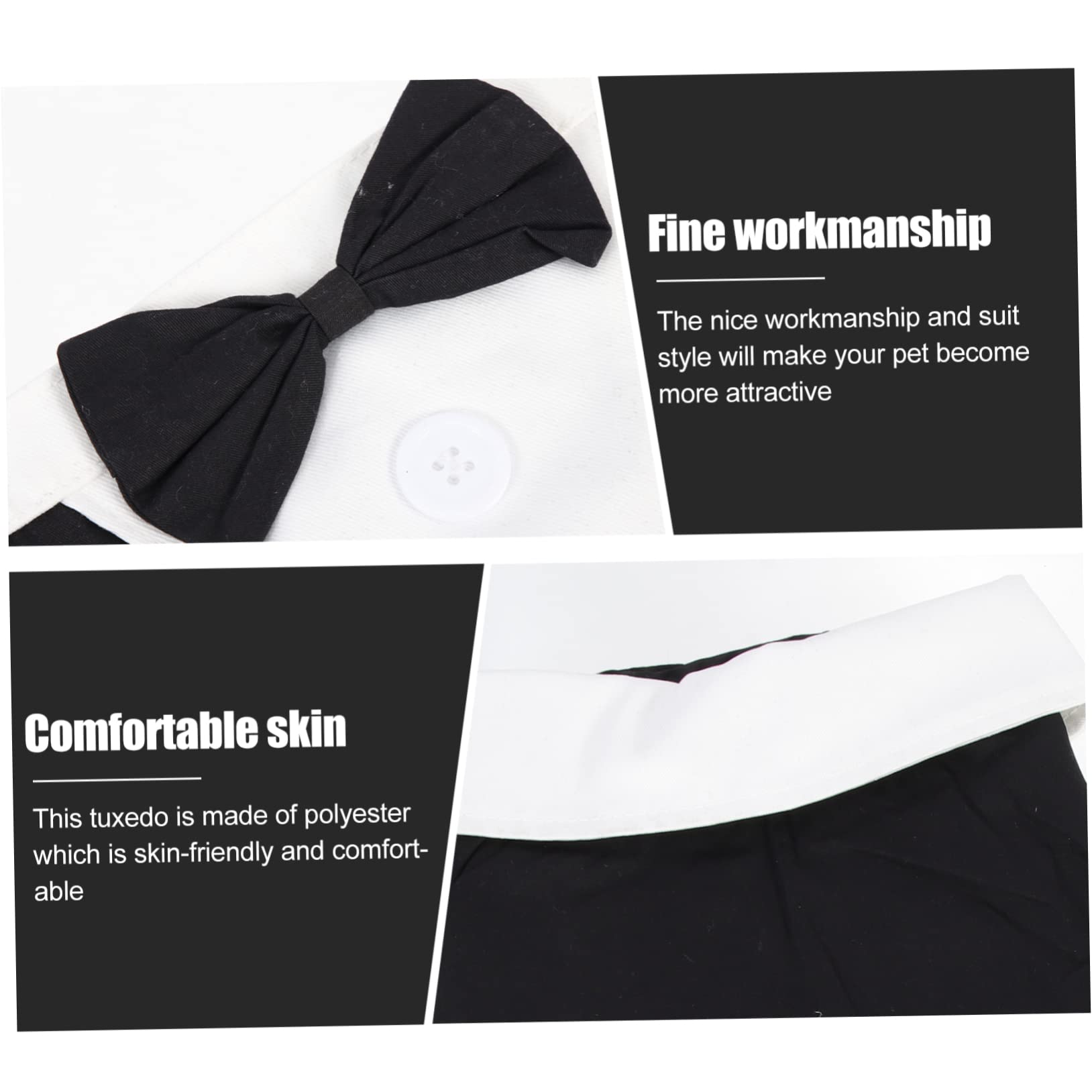 YARNOW 3 Pz Tuta Da Compagnia Abbigliamento Formale Per Animali Domestici Da Compagnia Per Cani Grandi Costumi Per Cani Vestiti Per Cani Riutilizzabili Il Cane Cucciolo Poliestere