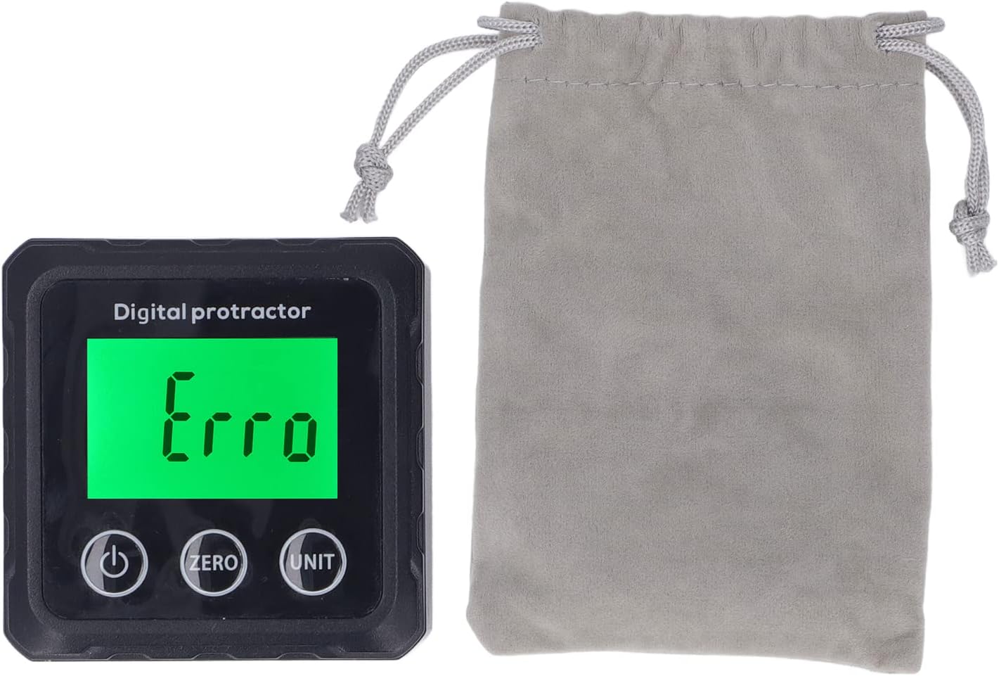Digital Angle Finder, Wide Measuring Range Digital Degree Angle Gauge, LCD Display Digital Inclinometer Protractor with Base, for Woodworking, Table Saw, Construction