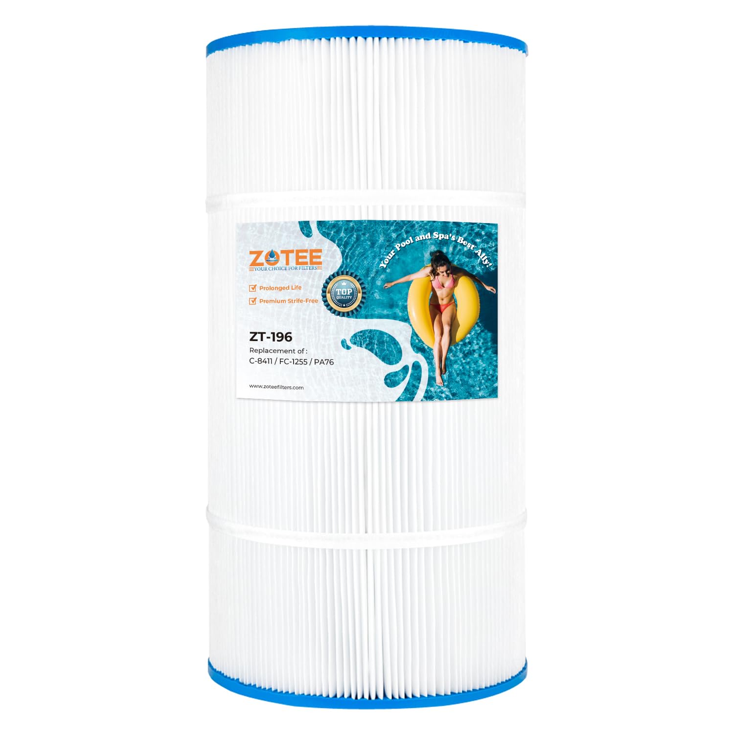 ZOTEE Pool Filter Cartridge Compatible with Hayward CX760RE, Unicel C-8411, FC-1255, Waterway Clearwater II 75, 1 Pack