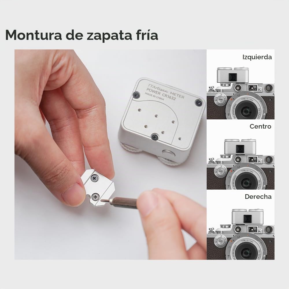 TTartisan Fotómetros Medidor de luz II, Herramienta de medición en Tiempo Real, Dos diales para Ajustar ISO, Apertura y Velocidad de obturación- Negro