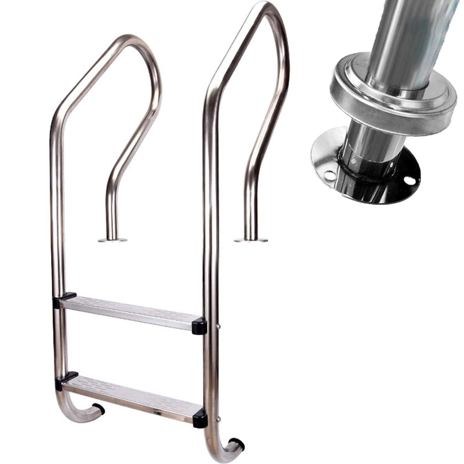 Buy Yisss Pool Rail Pool Railing Pool Ladder with Platform,Heavy Duty