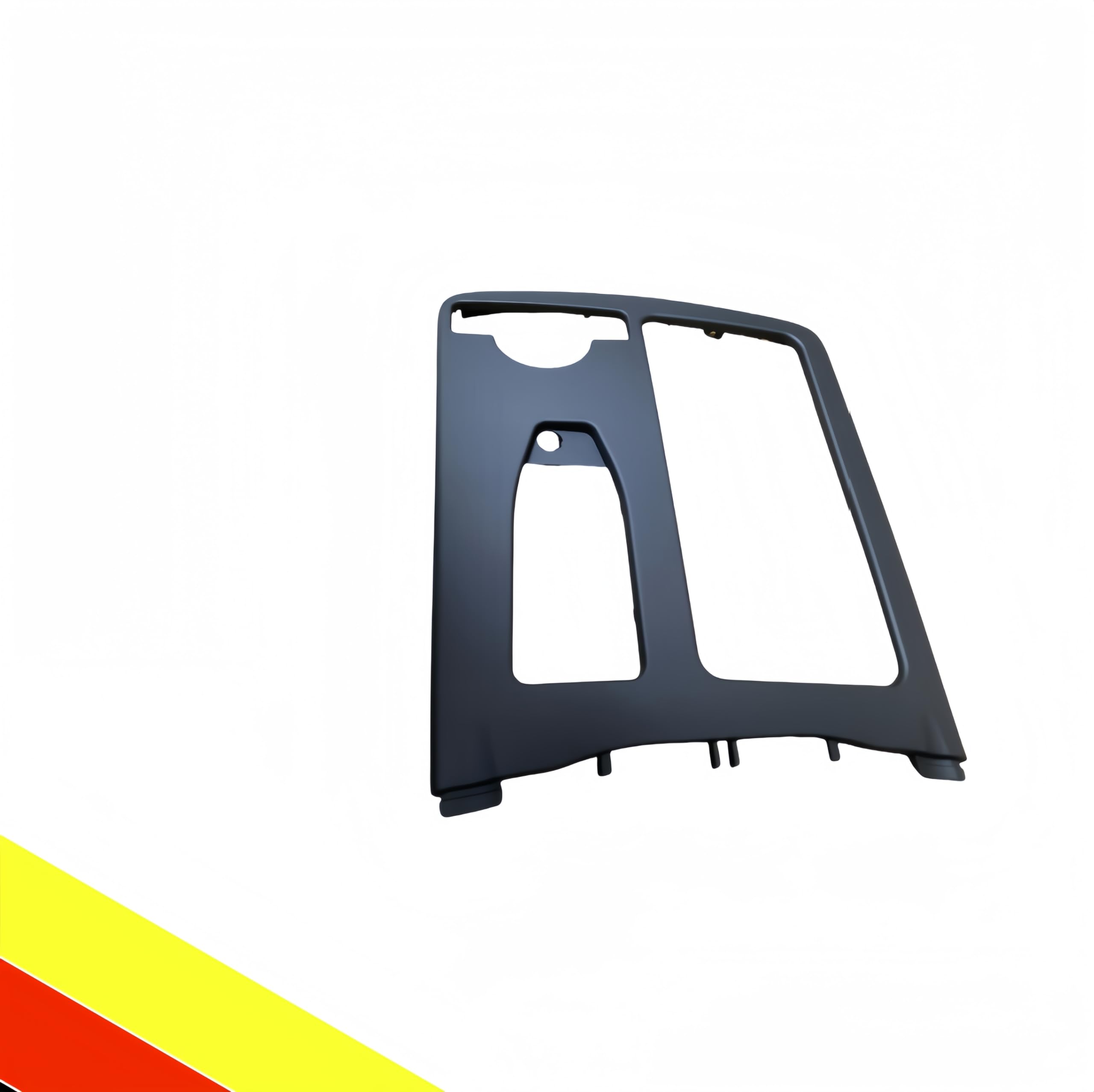 POETRYXIAO Rivestimento del telaio del portabevande della console centrale per Mercedes Classe C W204 A2046807607905, rivestimento decorativo per auto (nero)