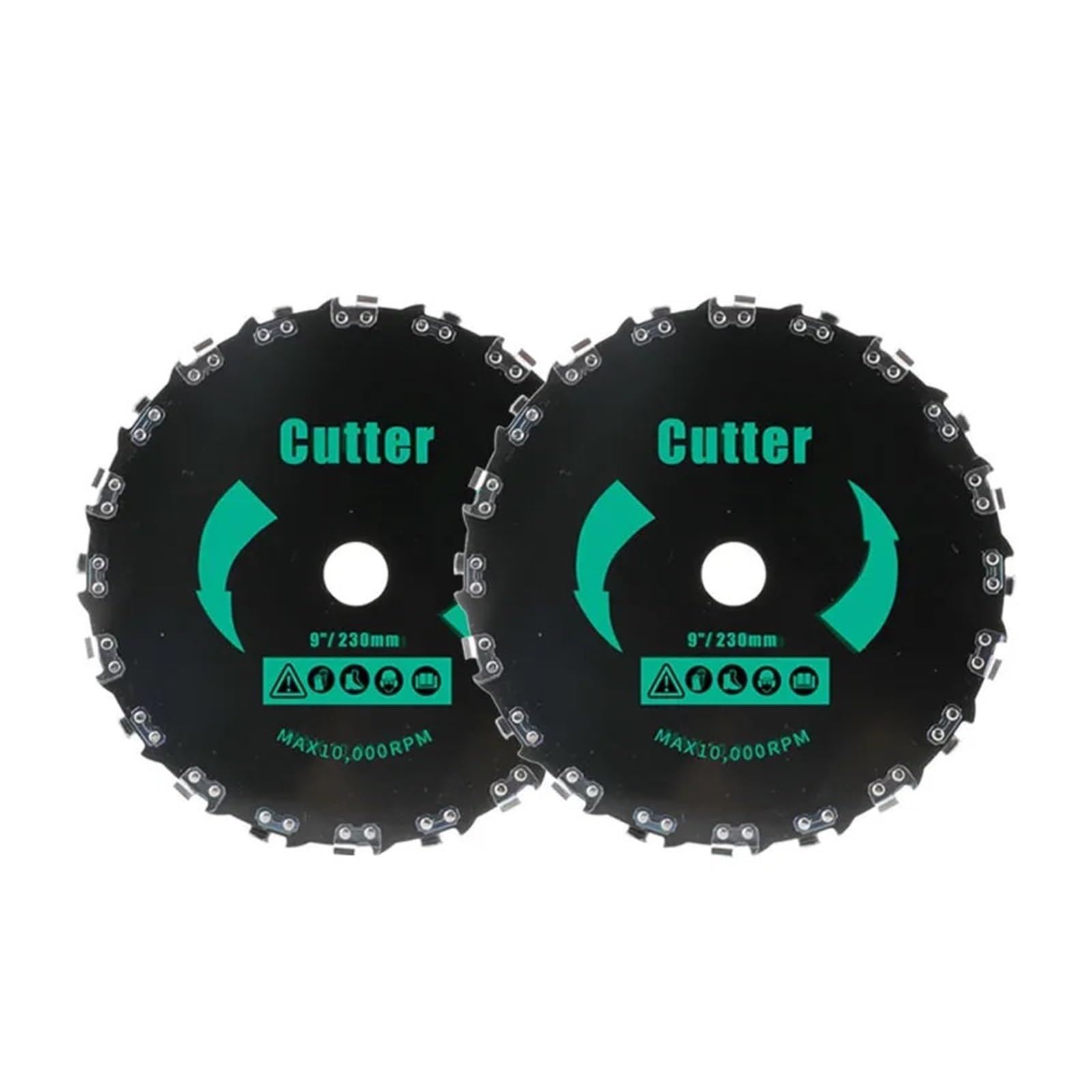 Compatibile con la Lama del decespugliatore INDEL 9"/20T Lama for Sega Cinese Testina for Trimmer Parti for Tosaerba a Benzina Accessori Attrezzi da Giardino ﻿(9inch 20teeth X2)