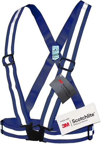 Salzmann Adults Reflective Cross Belt | Hi Vis Adjustable Safety Harness