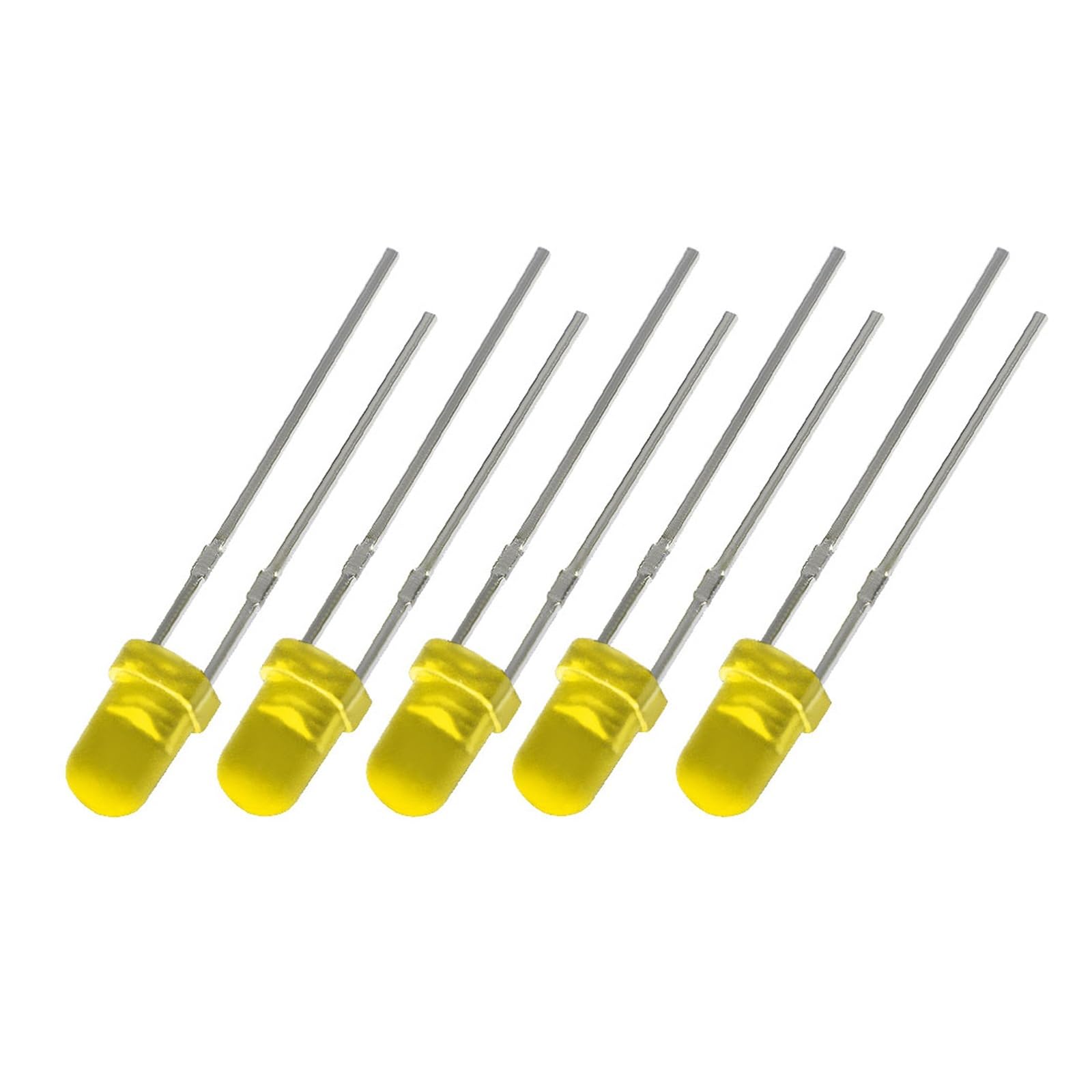 WHWRCADV 10 PCS LED Diode 3MM Super Bright White Red Yellow Blue Green Light Emitting(Yellow)