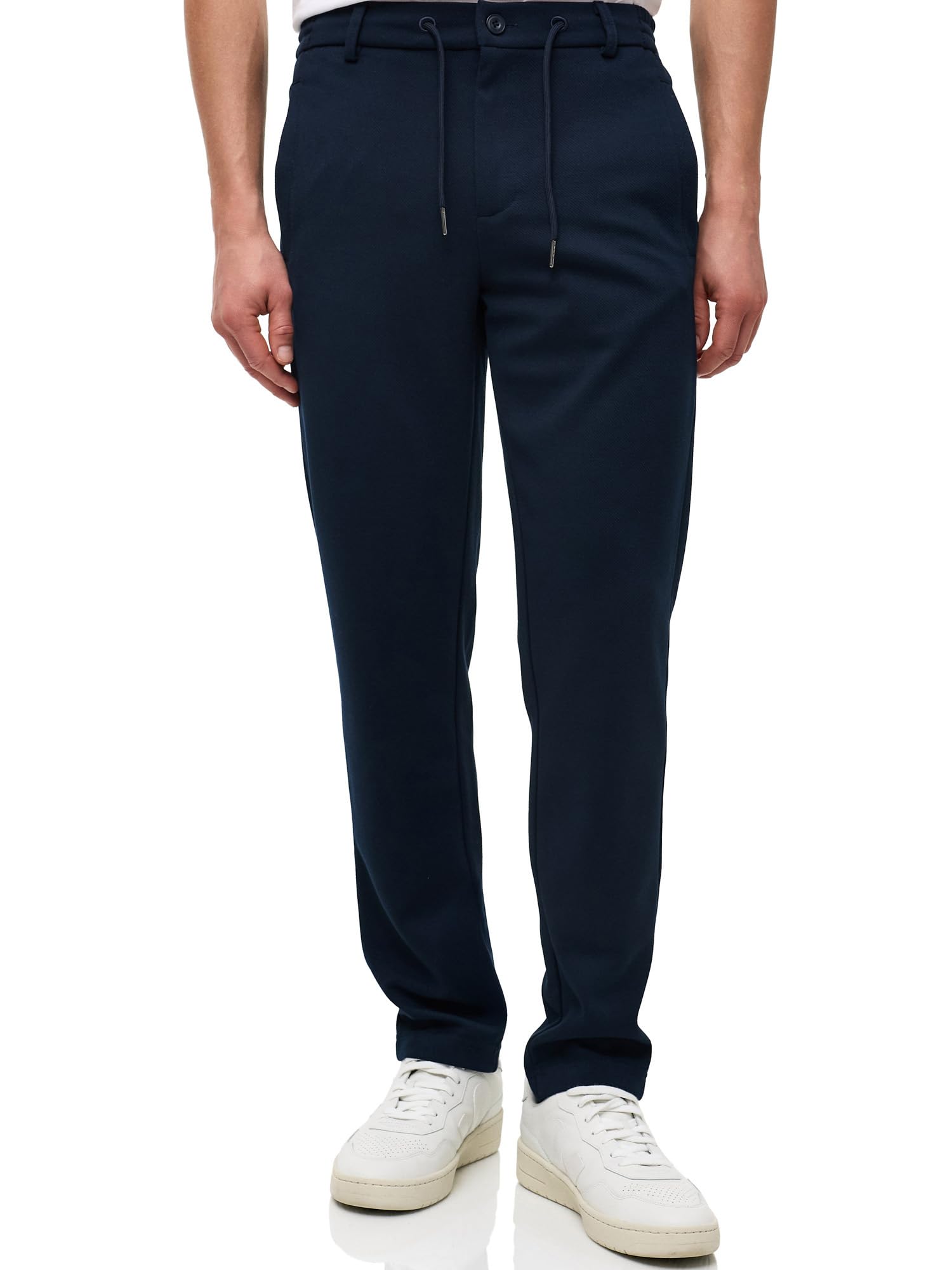 KRONSTADT Herren KSHarngate Chinohose Stoffhose mit Stretch und Kordelzug | Legere Herrenhose für Business und Alltag mit flexiblem Bund, Freizeithose, Stretchhose, Chino Pants, Stoffpants für Männer