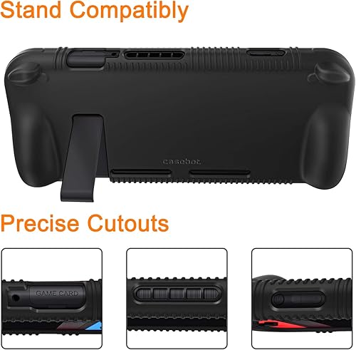 Miniatura 5 de FINTIE Funda de silicona compatible con Nintendo Switch - Suave antideslizante a prueba de golpes Funda protectora con diseño de agarre ergonómico,