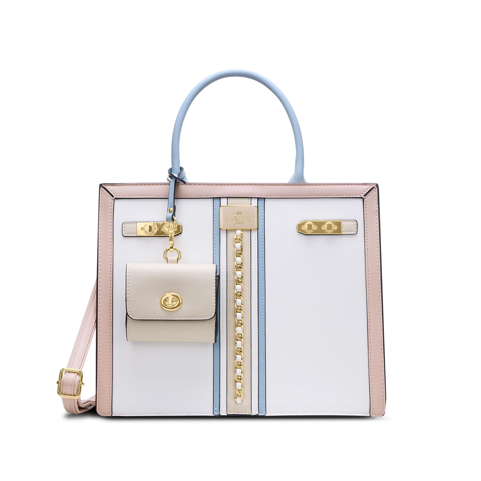 Women's Louvre Chain Satchel Bag | Satchel Handbag for Work | Ladies Purse | Stylish Shoulder Bag | Gift for Women-image-29