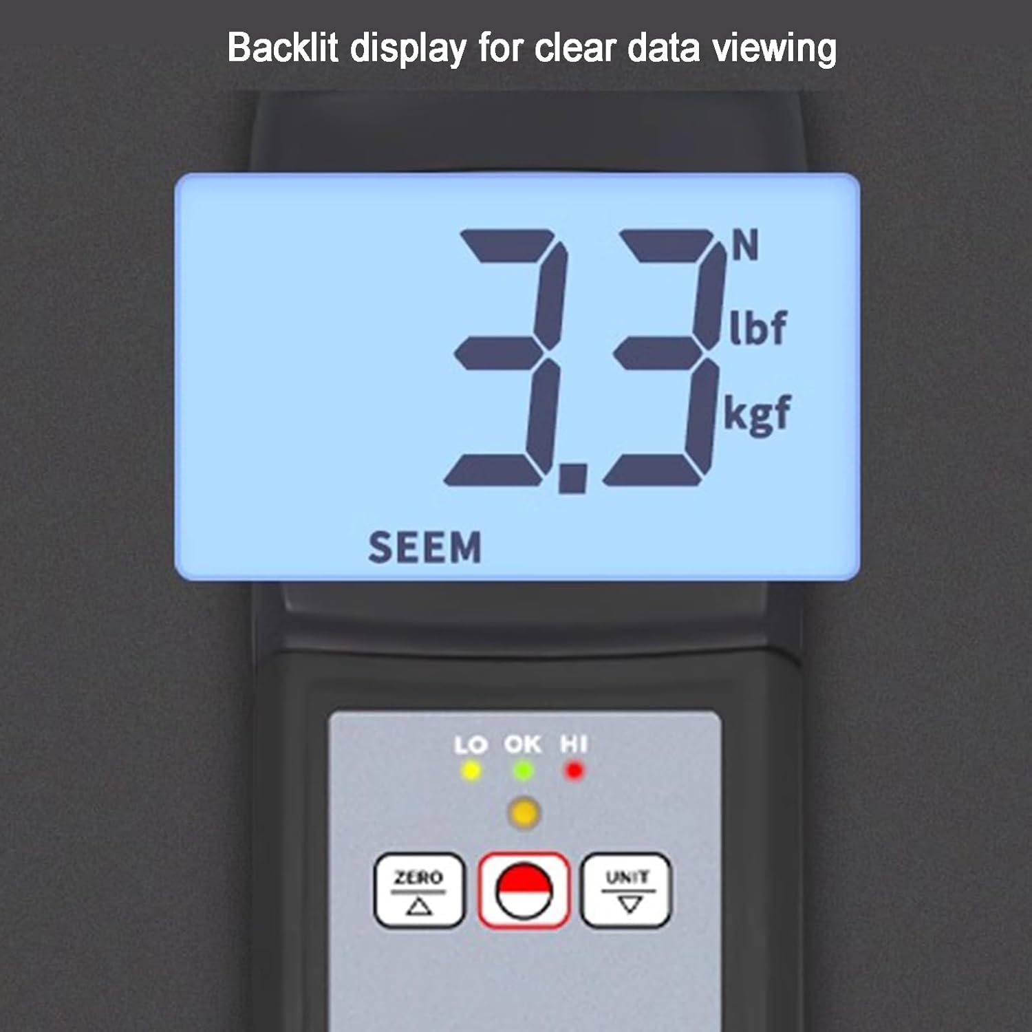Medidor De Tensión Digital para Correas, Herramienta De Medición De Tensión Precisa, Pantalla LCD Retroiluminada, Carga Máxima De 850 N, con Alarma Sonora Y Luminosa, para Correas, Cables Y