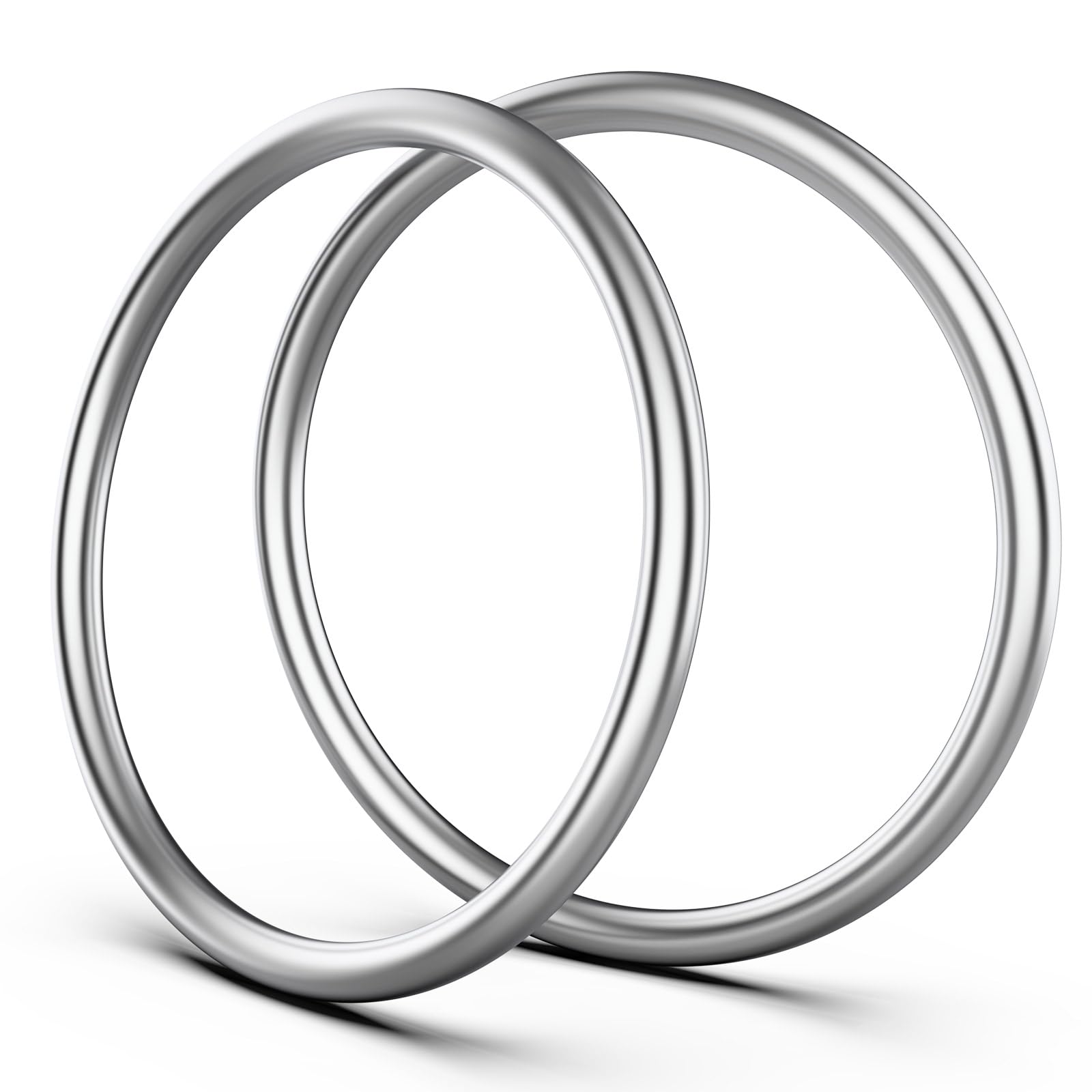 Amazon.com: Hotop Metal O Ring Seamless 304 Stainless Steel Rings