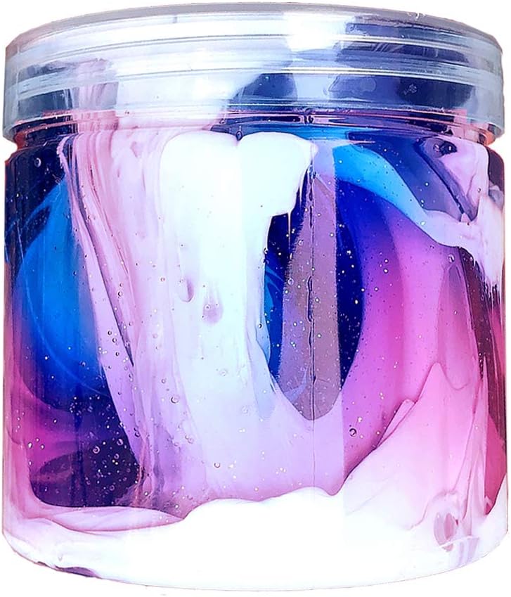 CRLIN 2020 Newest Galaxy Slime Super Soft Toy for Over 3 Years Old Kids Safe and Non Toxic (7oz)