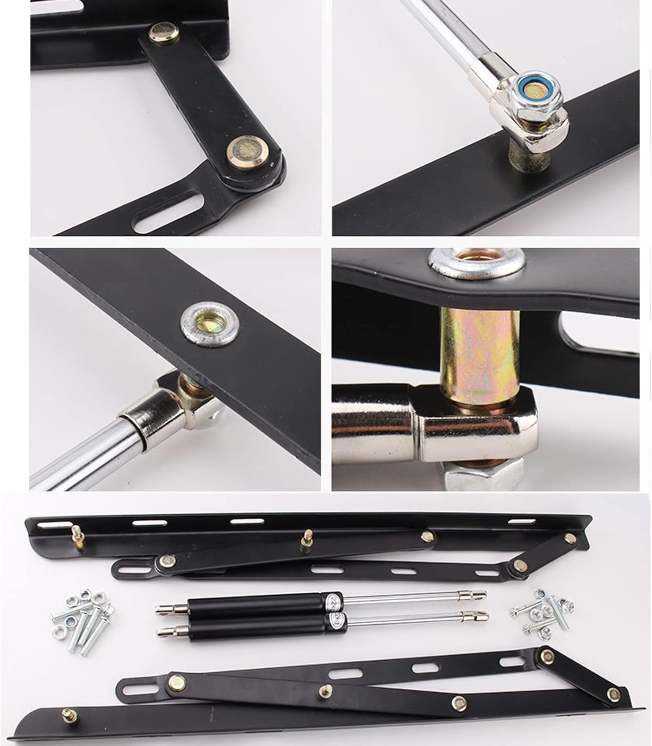 Mecanismo neumático de elevación de cama, kit de bisagra plegable hidráulica, barra de soporte de caja de almacenamiento, accesorios de hardware para muebles para una gestión eficiente del espacio