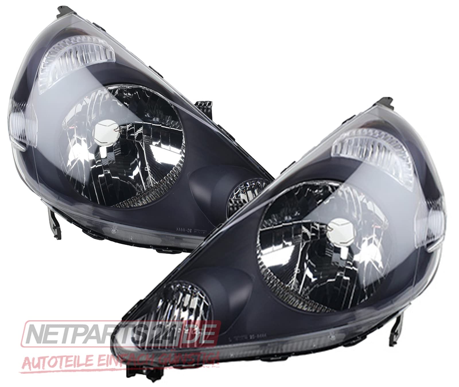 Johns, Juego de faros halógenos para Honda Jazz GDH4 2002 hasta 2004