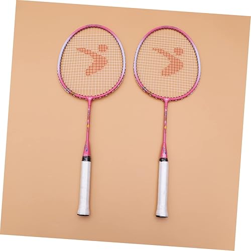 Vista 9 de 1 Pair Children Badminton Racquet Beginners Badminton Racket Playing Badminton Racket Suit Badminton Training Rackets Children Exercise Kids