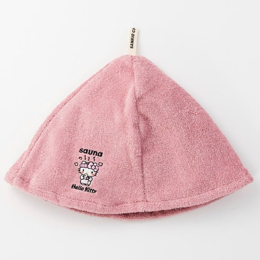 Amazon.co.jp: キティ サウナハット マット ピンク 2点セット : ホーム