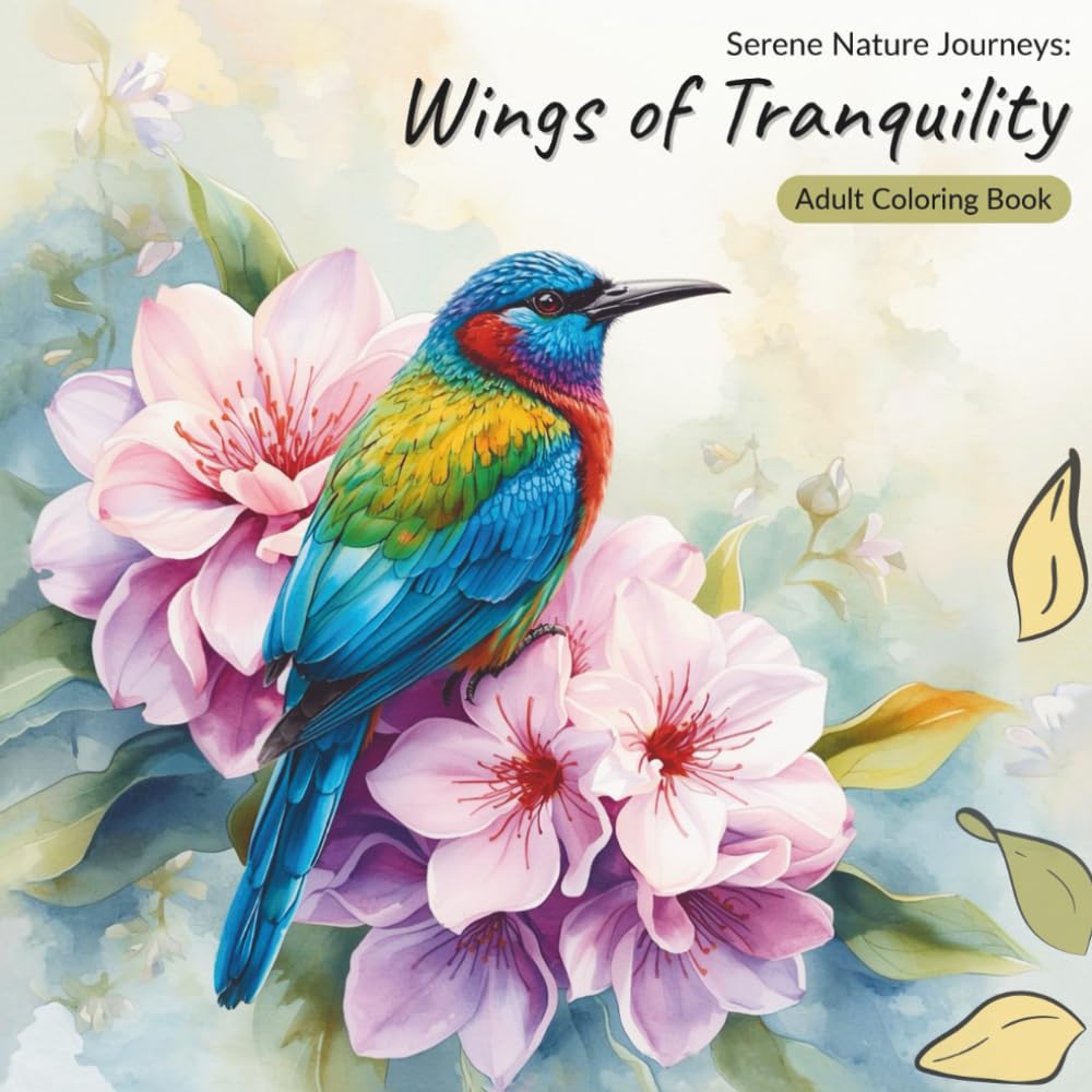 Wings of Tranquility: Adult Coloring Book: 40 Serene Bird Illustrations in Peaceful Natural Habitats – Single-Sided Pages for Relaxation and Mindfulness (Serene Nature Journeys)