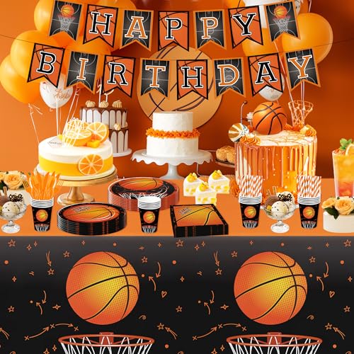 Save 50% on Basketball Party Supplies - Plates, Cups, Banner & More