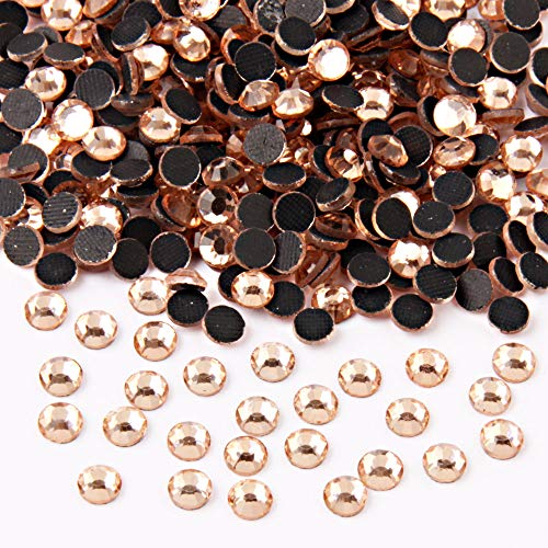 Image of Beadsland Crystal Hotfix Rhinestone,Machine Cut Stone 1440pcs /pkg (Champagne,SS20 /5mm)