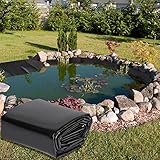 Toriexon Pond Liners 7 x 10 Feet, Easy Cutting LDPE Pond Liner 20 Mil, High Preformed Koi Pond Liner for Ponds, Streams, Fountains and Garden Waterfall