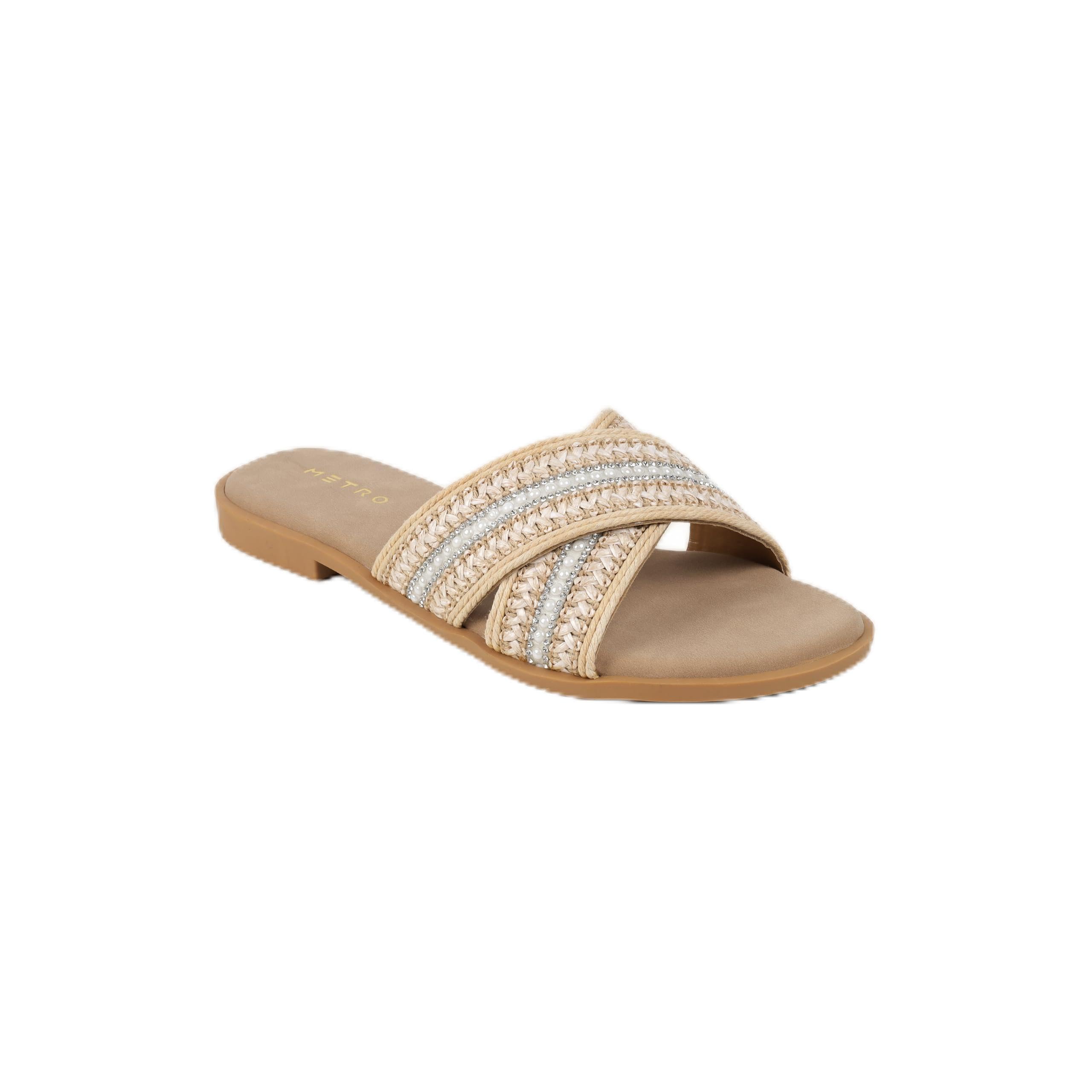 metro Women's Beige Casual Flats-picture-34
