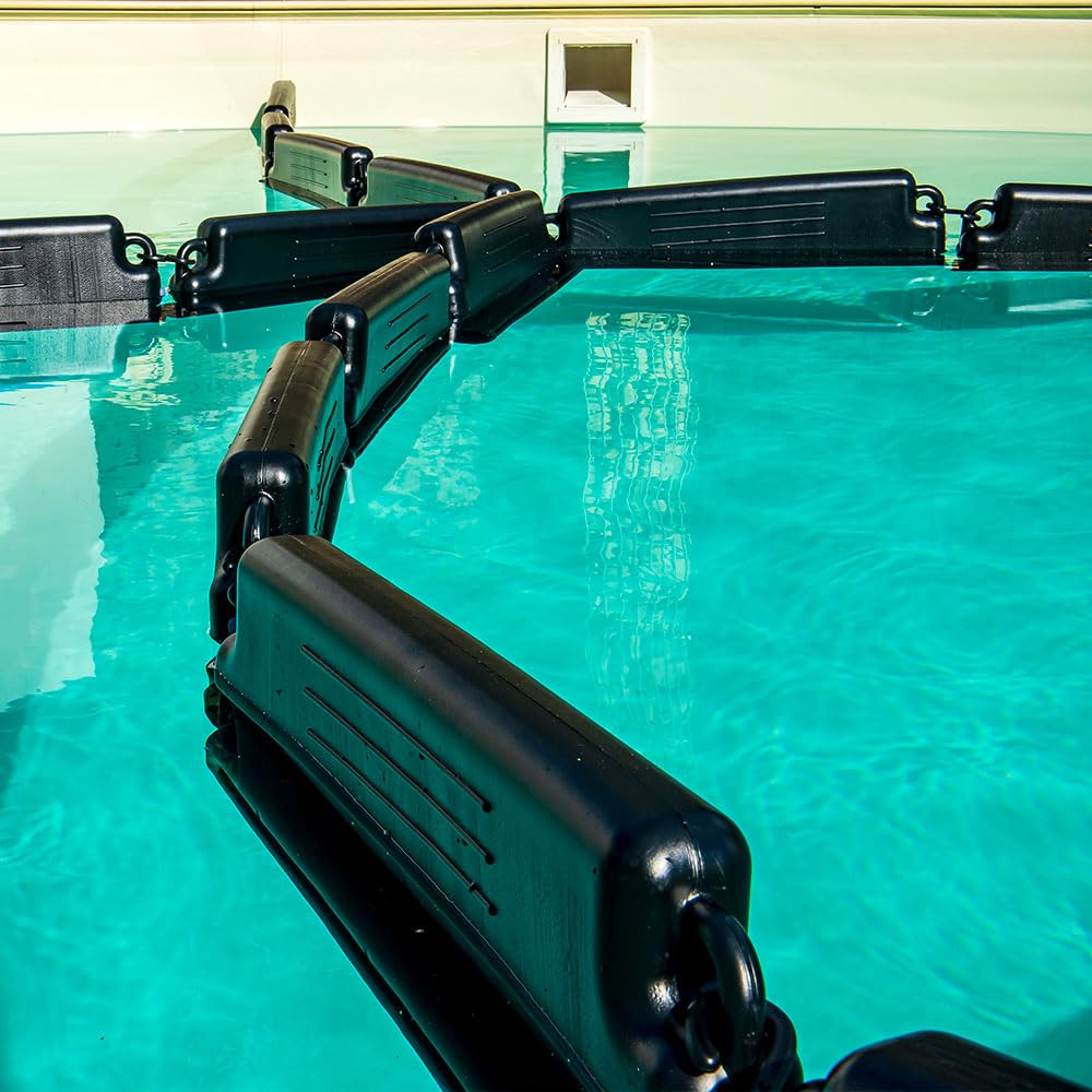 Pool Eisdruckpolster mit Sand beschwert Verbindungshaken Eisschutz Überwinterung Schwimmbecken Robust Winterfest (10 Stück)
