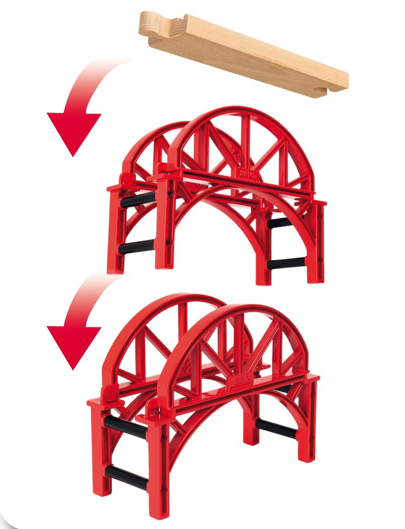 BRIO World 33887 Großes Lagerhaus-Set mit Aufzug - Zubehör Holzeisenbahn - Konstruktionsspielzeug empfohlen für Kinder ab 3 Jahren