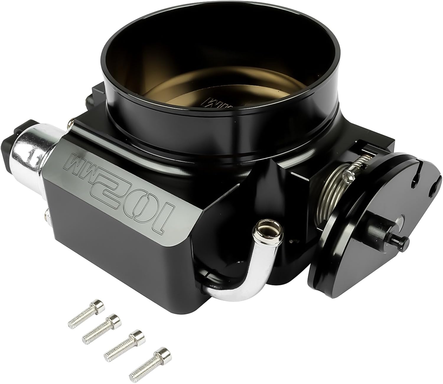 GELUOXI 102mm Throttle Body Assembly with TPS IAC Throttle Position Sensor Replacement for Chevy LSX LS LS1 LS2 LS6 LS7 Black