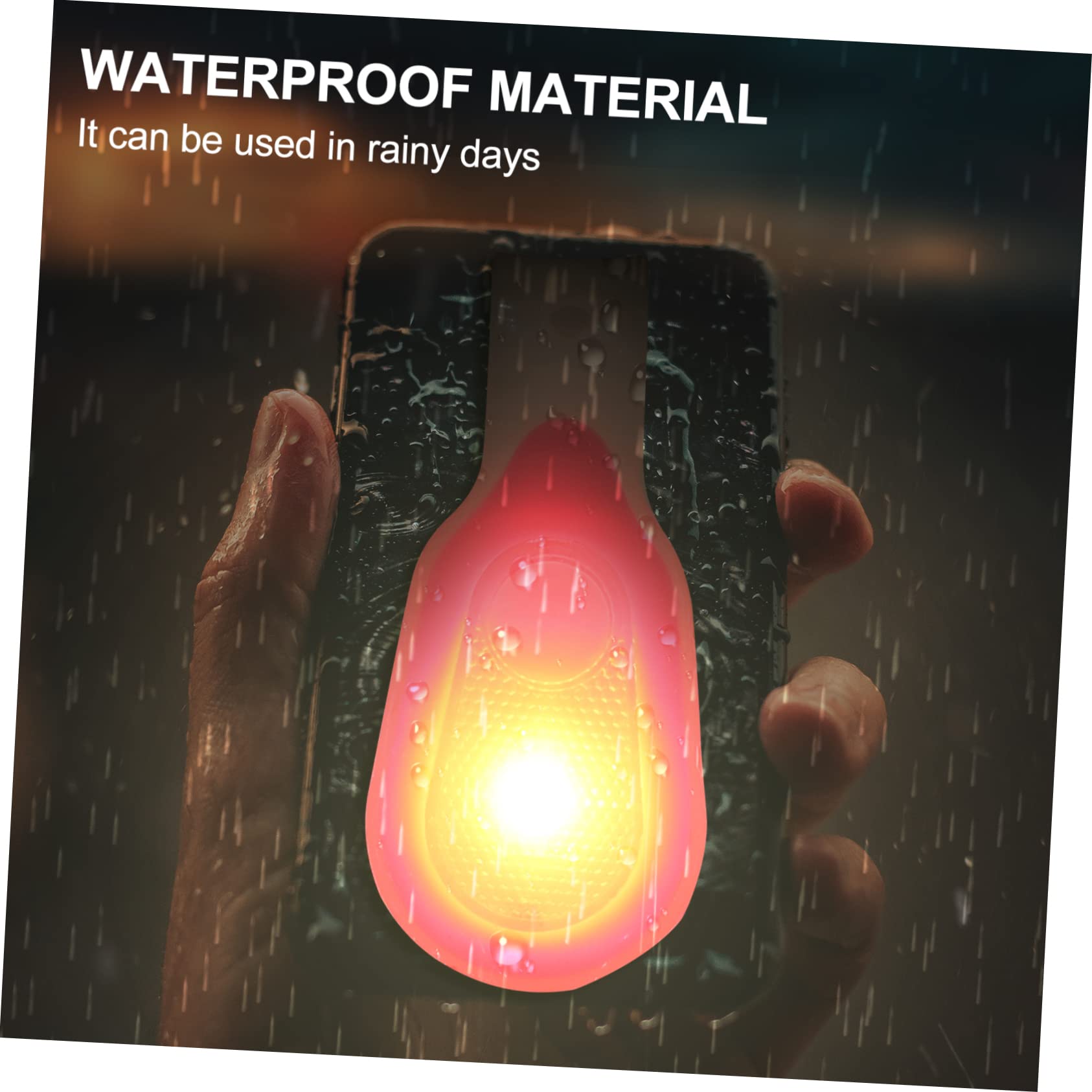 BESPORTBLE 2pcs Portable Backpack Clip Lights LED Night Safety Lights for Outdoor Running Hiking and Camping Activities Durable and Versatile for Hats Pockets and Vests