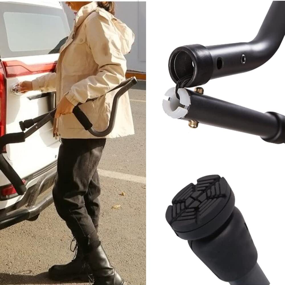 Stampelle ascellari per Adulti, stampelle Ortopediche Regolabili, stampella Pieghevole Leggera per l'assorbimento degli Urti, Accessori per la Mobilità Medica per Anziani e disabili