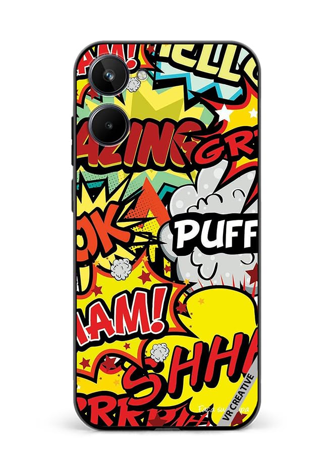 VR Creative Protective Case Cover For Realme 10 Multibrand Stickers Design Multicolour NR546883