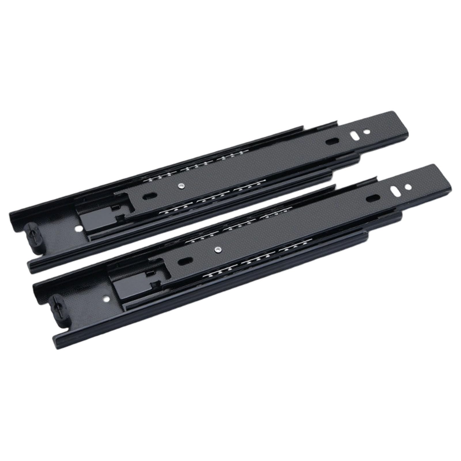 1Pair Cold Rolled Steels Drawer Slides Hydraulic Damping Buffer Soft Close Drawer Track Rails Furniture Hardware Enduring Cold Rolled Steel Slides Hydraulic Damping Buffer