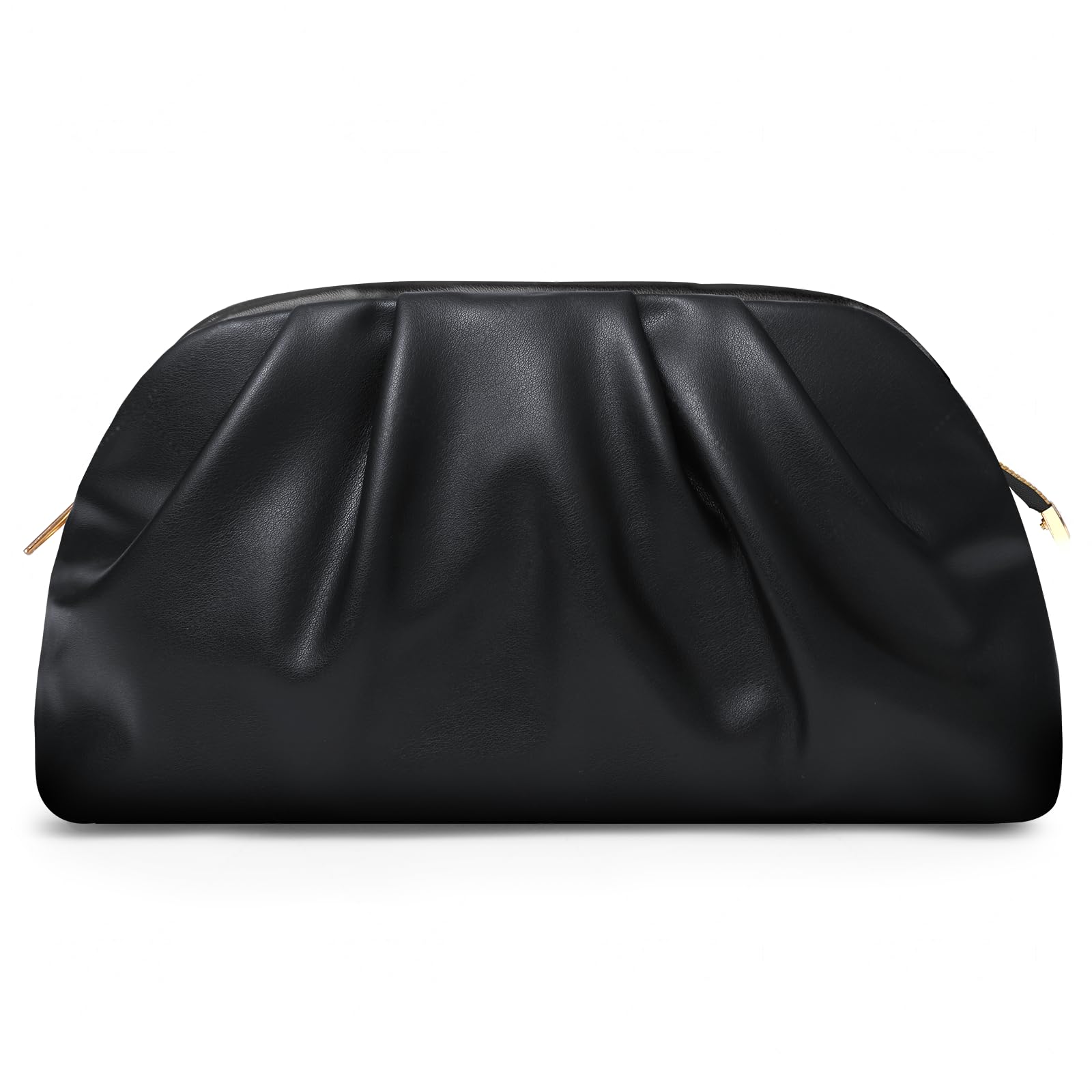 lovyoCoCo Clutch Purse for Women Soft Pleated PU Wedding Clutch, Elegant Evening Bag for Galas, Proms,Cocktail Parties