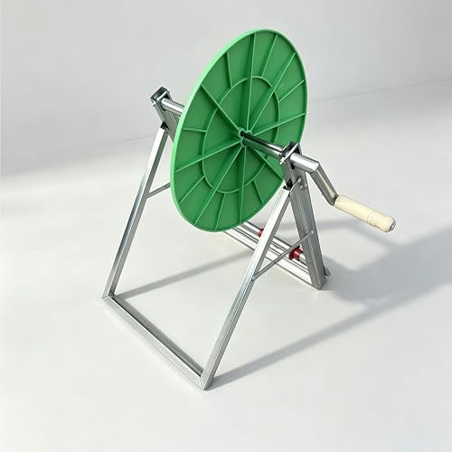 Lay Flat Hose Reel, Foldable Farm Irrigation Hose Winder with Mud Scraper