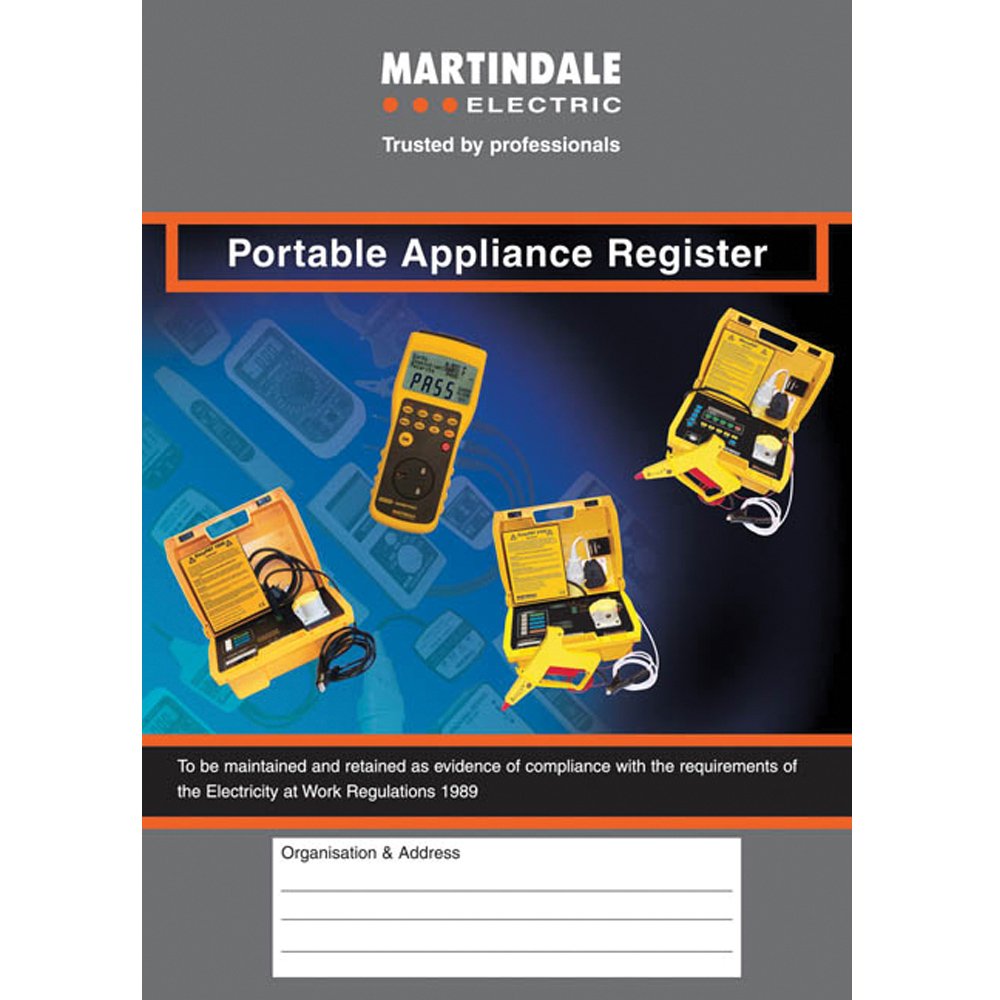Martindale PAT Register Book