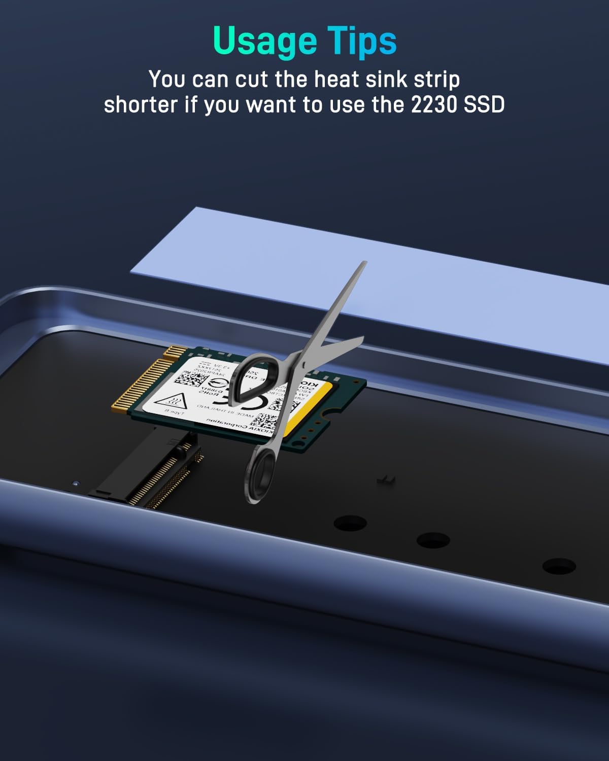 Enhanced USB4 M.2 NVMe PCIe SSD Enclosure - 40Gbps Ultra-Fast Transfer, Tool-Free Setup, Dual-Sided Cooling, with PCIe4.0 256GB SSD