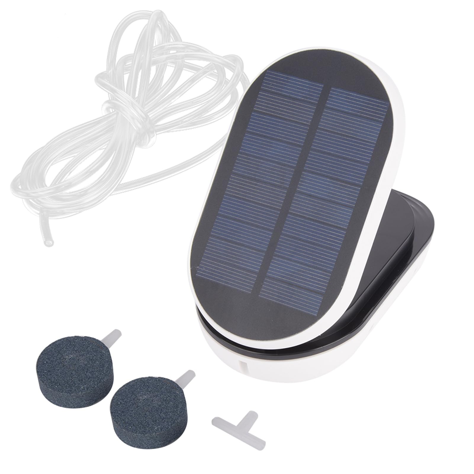 Bomba Oxigenadora Alimentada por Energía Solar AP007 con Alto Flujo de Aire para Acuarios y Peceras, Diseño Portátil y Duradero