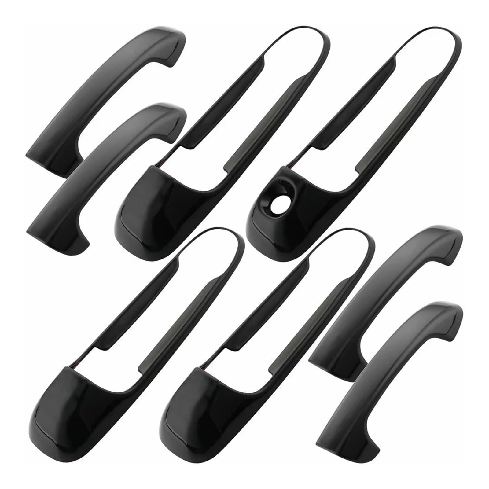 TRGDFDAA Door Handle Trims Covers Compatible with Jeep for Grand for Cherokee 2005 2006 2007 2008 2009 2010 2011 Door Handle Cover Trim Exterior Decoration Accessories