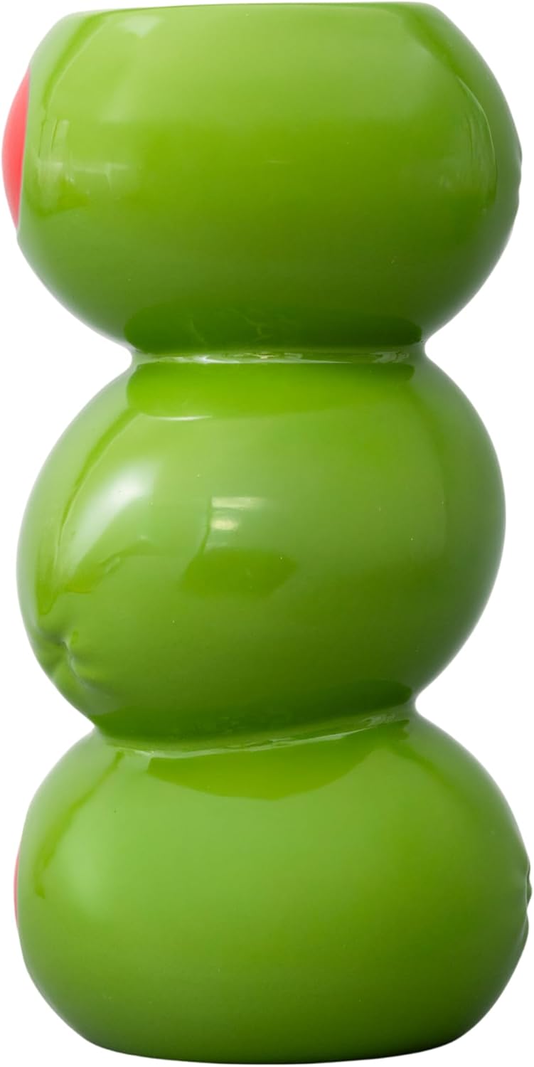 ban.do Decorative Ceramic Vase for Centerpiece, Tall Novelty Olive Vase for Home/Kitchen/Bar Cart (Olives)