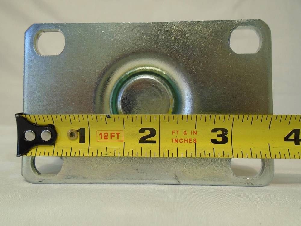 3" x 1 1/4" Swivel Casters Gray Polyurethane Wheel, Heat Treated Raceways, Supports 300 lbs Each (4)