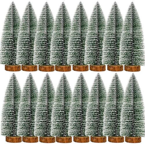 16pezzi 15cm Mini Albero di Natale Mini albero di Natale artificiale albero di Natale piccolo Decorazioni Natalizie Fai da Te Decorazione del Partito casa