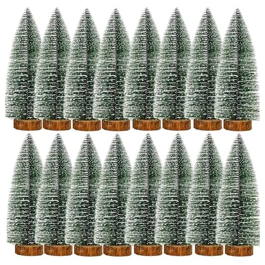 16Pcs 15cm Arbre Noël Sapin de Noël pour Décoration Noël Sapin de Noël Artificiel Bricolage Mini Sapins De Noël Sapin de Noel Miniature