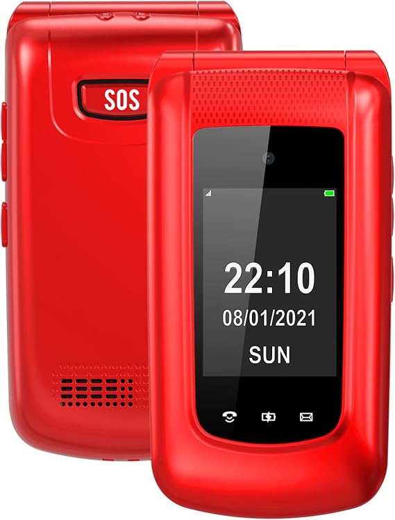 uleway Big Button Mobile Phone for Elderly Senior Mobile Phone Sim Free Unlocked Flip Phone Easy
