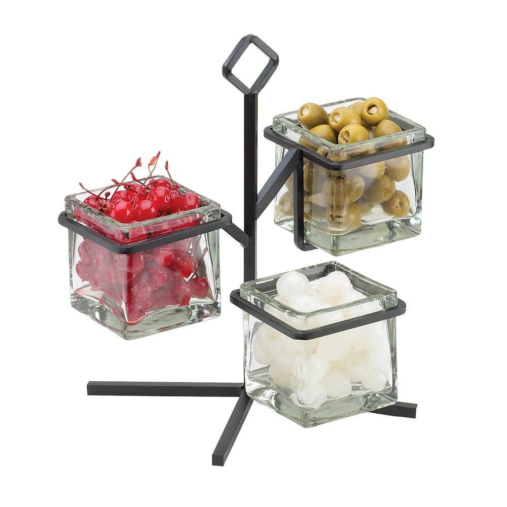 Cal-Mil 1804-13 Iron Glass Jar Display, Iron/Glass, 11
