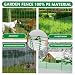 Warmfay Gartenzaun 1m Hoch, 20m Lang, Hundezaun Mobiler mit Pfähle und Kabelbindern, Universal PE Begrenzungszaun, Zaun ohne Strom, für Garten, Haus, Hof