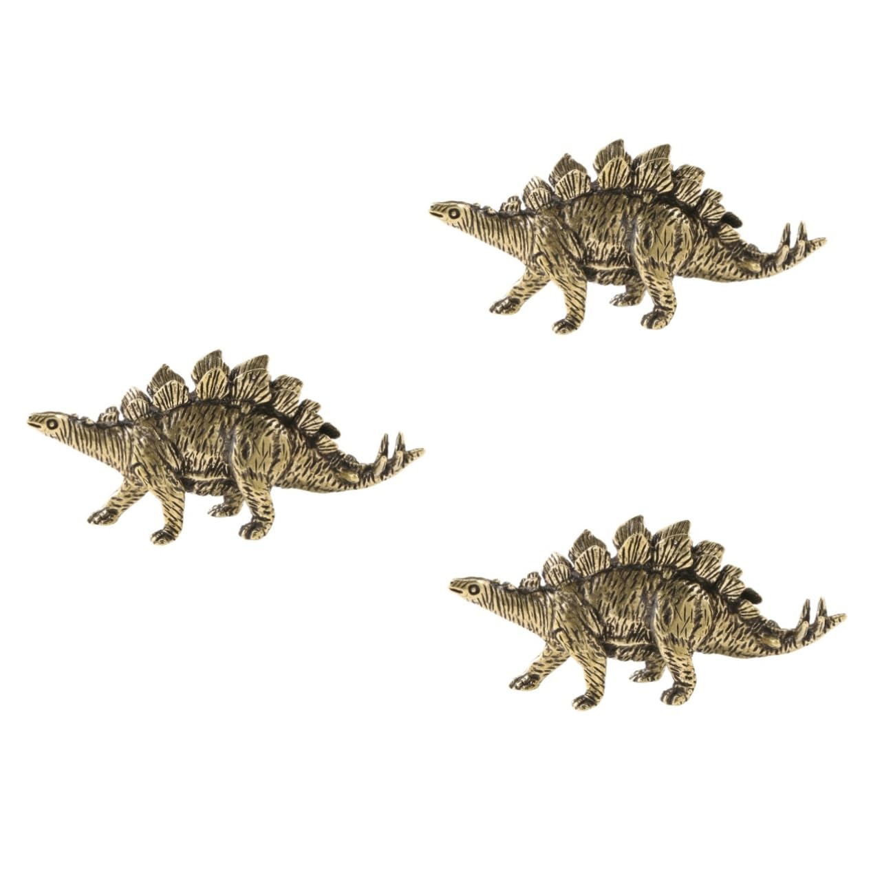 Amateurs de dinosaures : offrez ce trio de figurines en laiton comme cadeau idéal