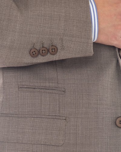 GN Luciano Men's 2 Button 160'S Wool Suit Jacket Ticket Pocket Blazer Coat3