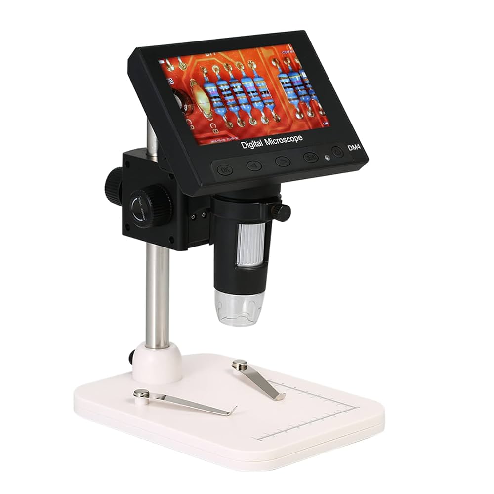 GlobalCrown Digital Microscope For Children/Adult, 4.3 Inch Screen 50